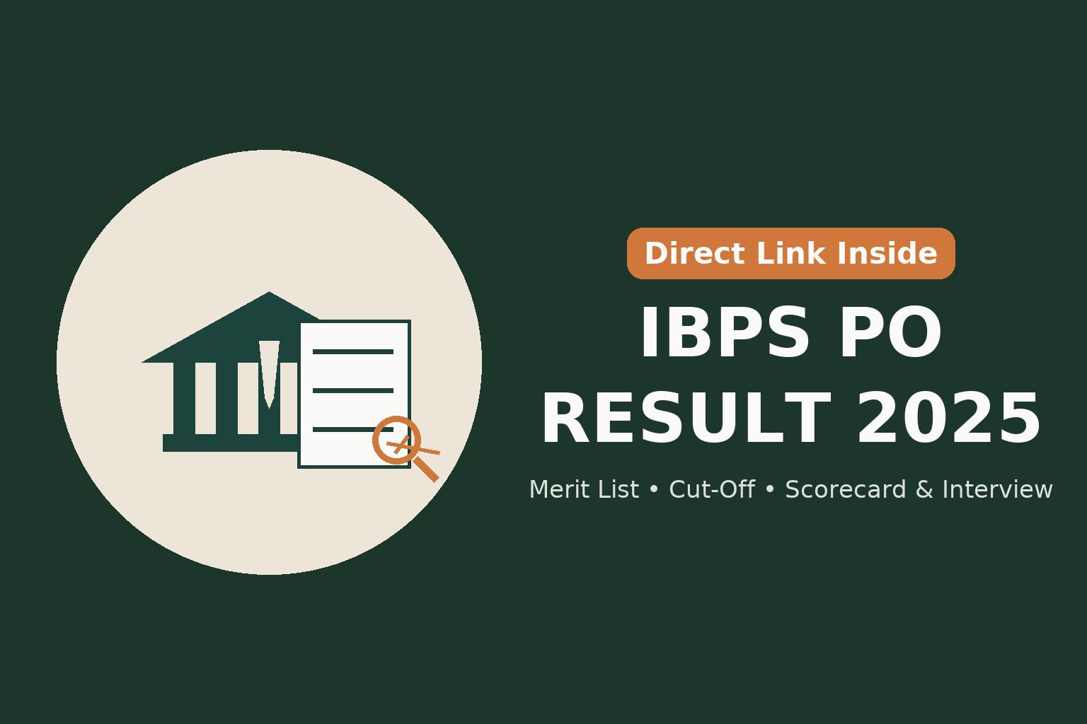IBPS PO Result 2025