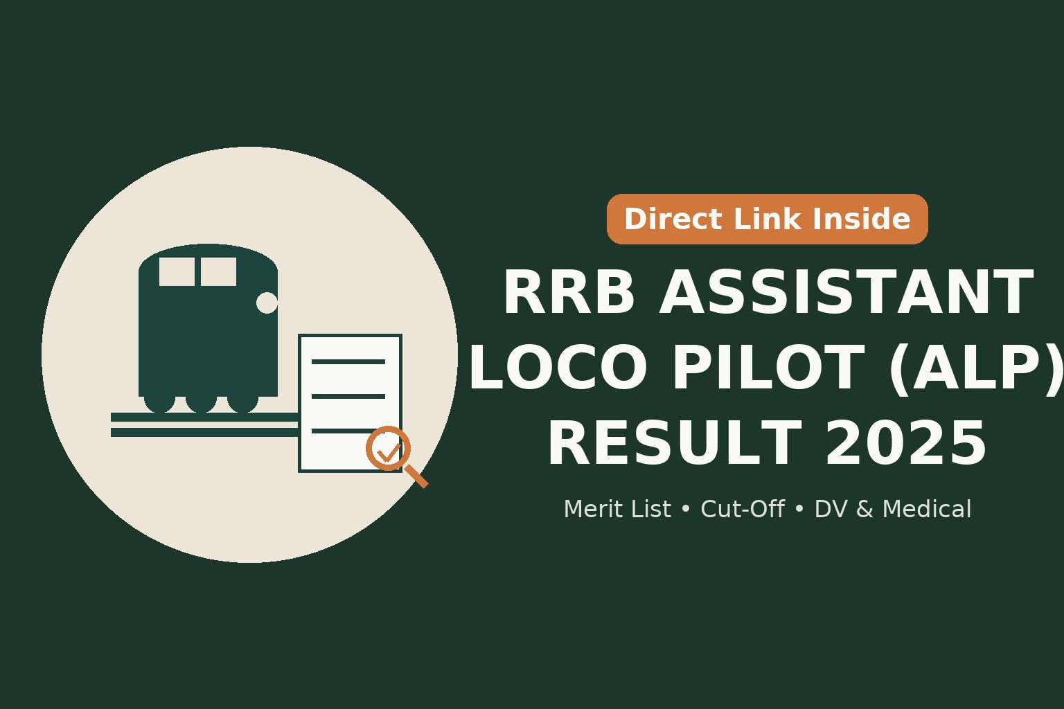 RRB Assistant Loco Pilot Result 2025