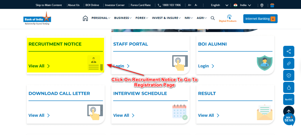 Bank of India Apprentice Recruitment 2026