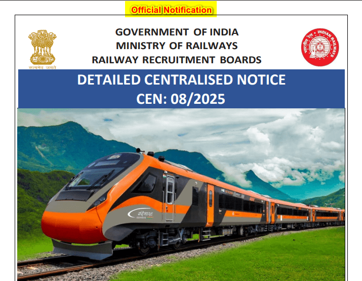 RRB Ministerial and Isolated Categories Recruitment 2026 Official Notification