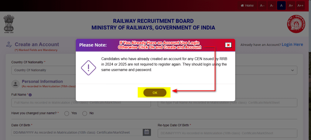 RRB Ministerial and Isolated Categories Recruitment 2026